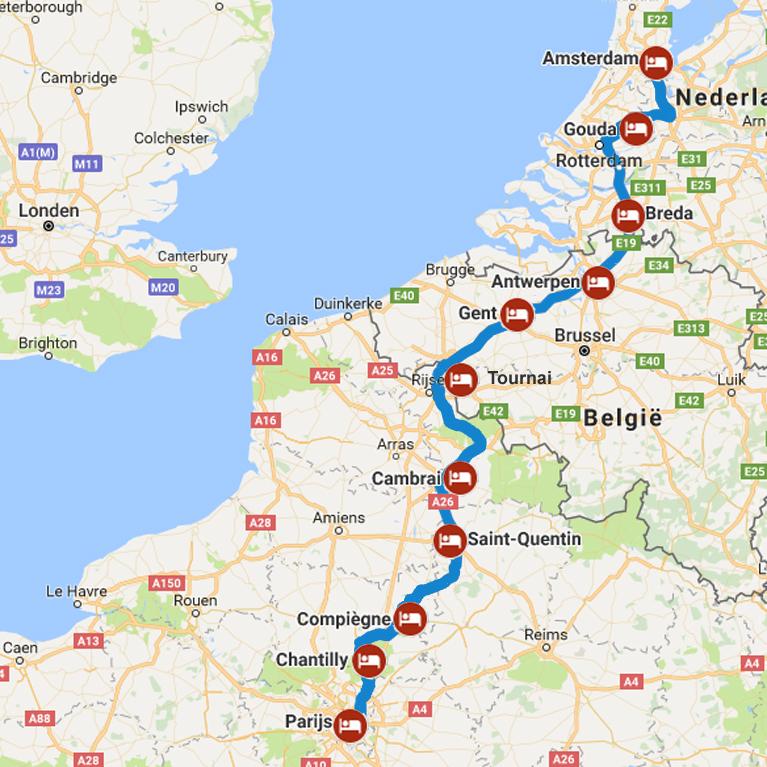 trip from paris to amsterdam
